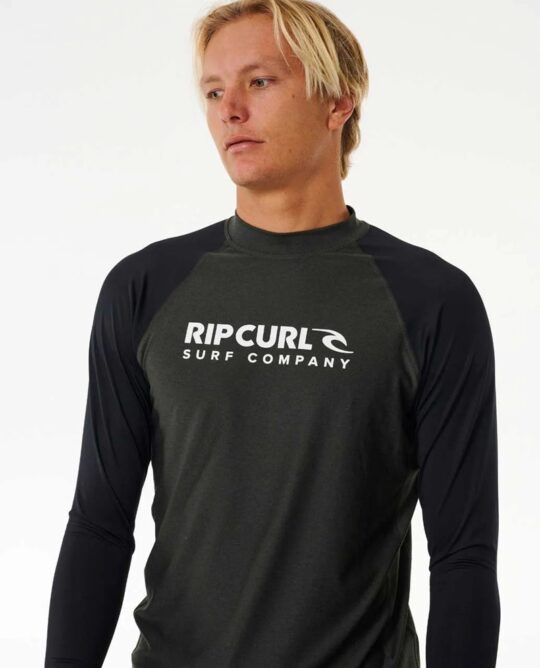 Rip Curl Shock UPF LS Black Marle - Image 2