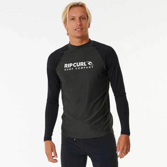 Rip Curl Shock UPF LS Black Marle
