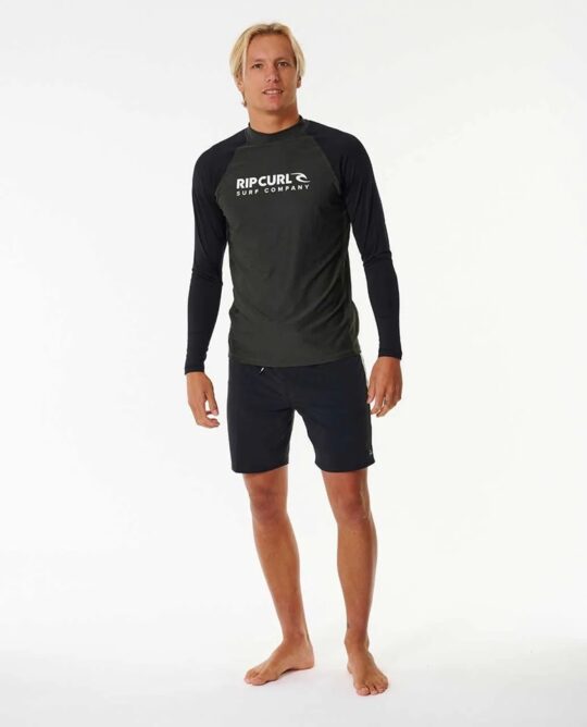 Rip Curl Shock UPF LS Black Marle - Image 4